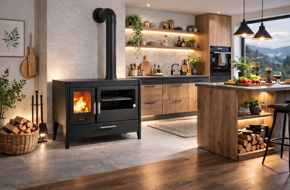 Piec na drewno ATS Masina Plus 500 z piekarnikiem